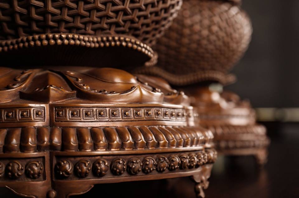 云上厦门佛事用品展:佛像佛具馆——唐风人字纹五供