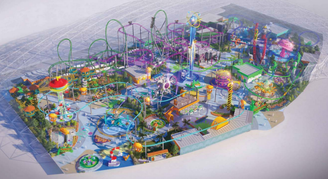 重庆首家室内恒温游购中心中国摩开建超大无柱天幕