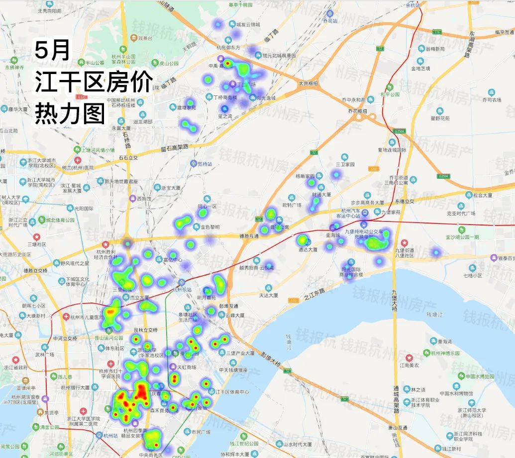杭州二手房价热力图火热出炉!成交量涨了价格没涨