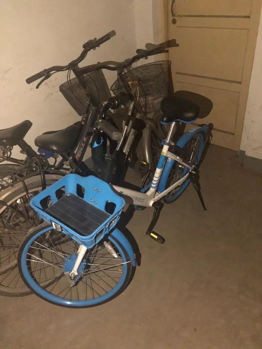 图为被私藏在地下室的单车。