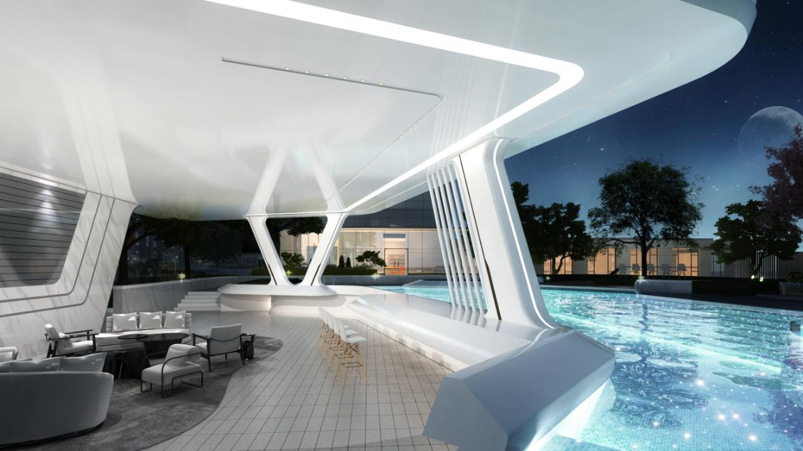 下楼即享星空泳池,给予孩子快乐向上的童年凤凰网青岛_凤凰网