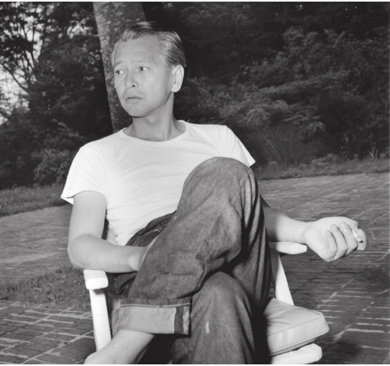 穿着levis牛仔裤的白洲次郎,1951年( 08 片野惠介,滨谷浩档案)