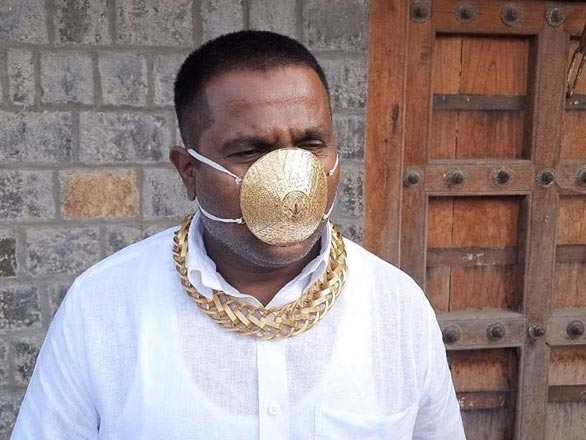 能抵抗新冠病毒？印度流行戴金口罩炫富：2.84万元/个