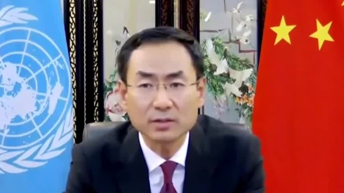 现场！耿爽履新后首次亮相联合国