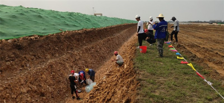 邢台机场开工现场。邢台市交通局供图。
