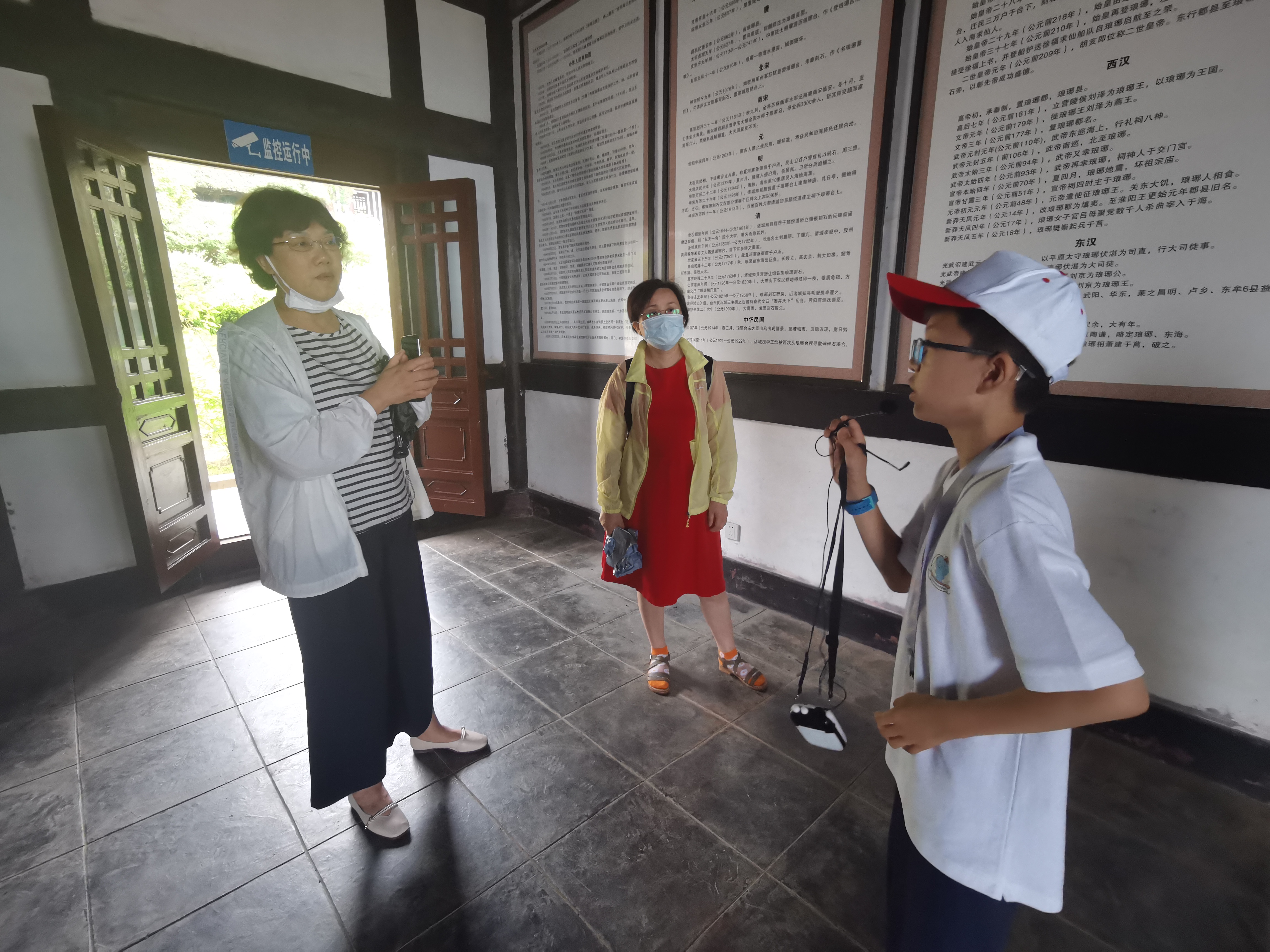 青岛琅琊台景区青少年志愿讲解员上岗了