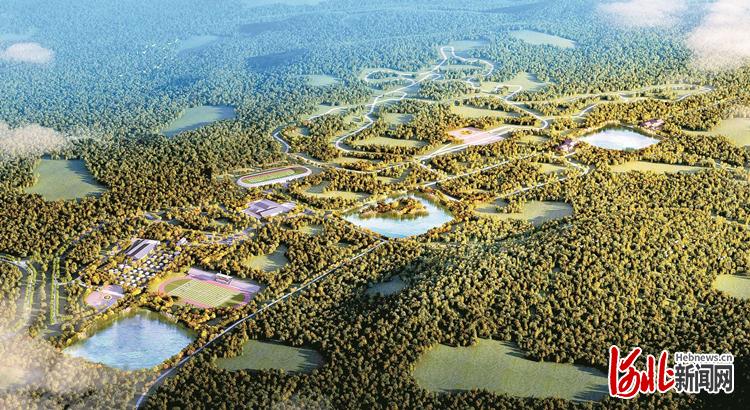 国家河北承德体育训练基地效果图。 承德市御道口牧场管理区社会事务局供图
