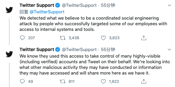 Twitter被黑初步调查结果：遭社交工程攻击 黑客欺骗员工访问内部系统