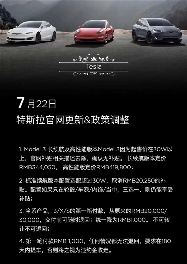 特斯拉调整销售政策：这样买Model 3能省两万多
