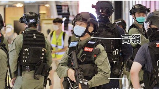 新装备亮相港警蛙服首现身增加防割颈设计