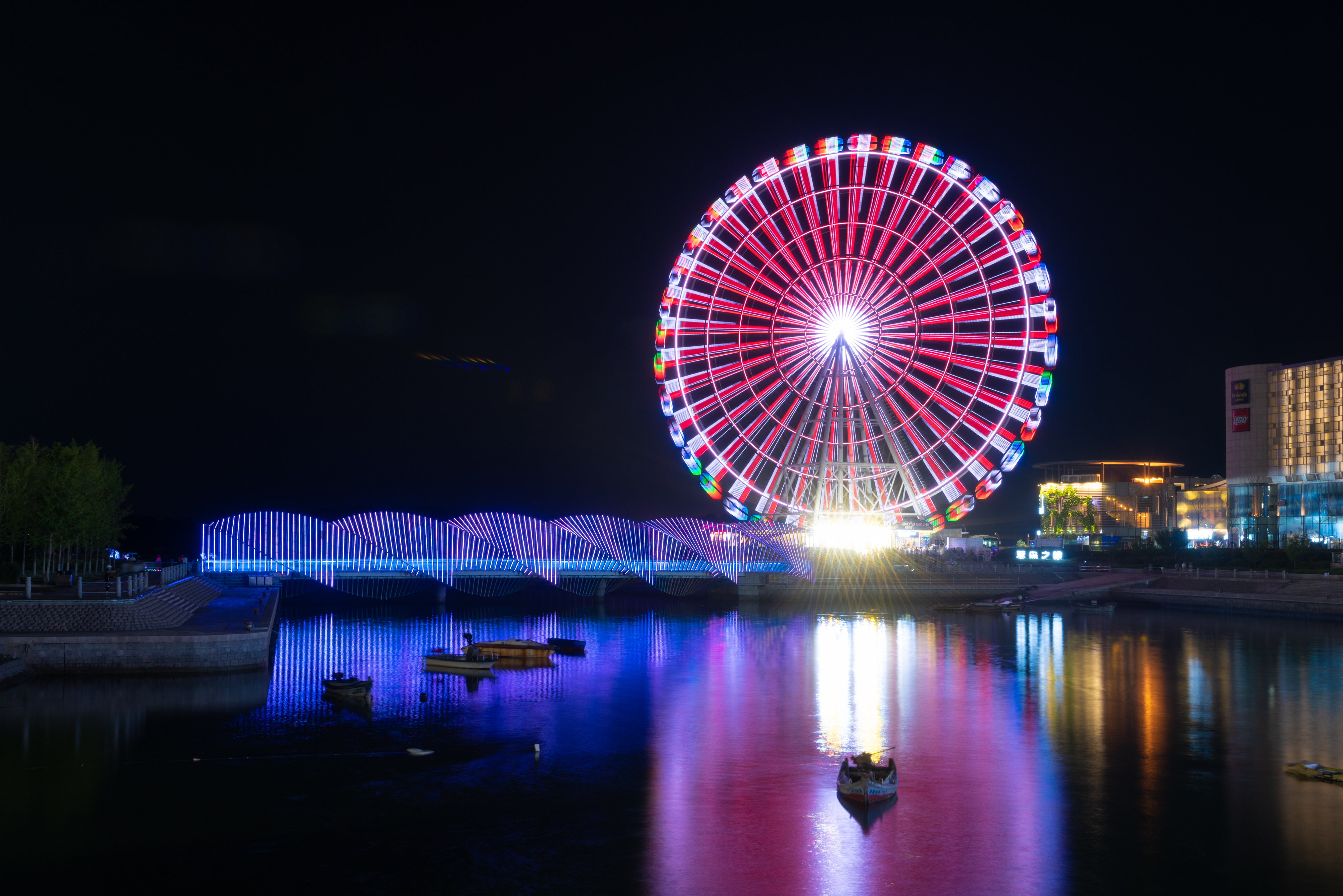 青岛夜景真实图片