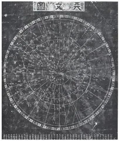 苏州石刻天文图(图片来源:中国古天文图录)