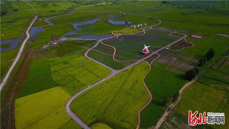 图为围场小滦河湿地公园。