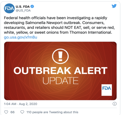 美国食品和药物管理局（FDA）在社交媒体发布警告