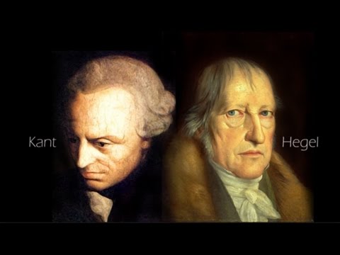 两位“晦涩”的哲学家，康德与黑格尔。
