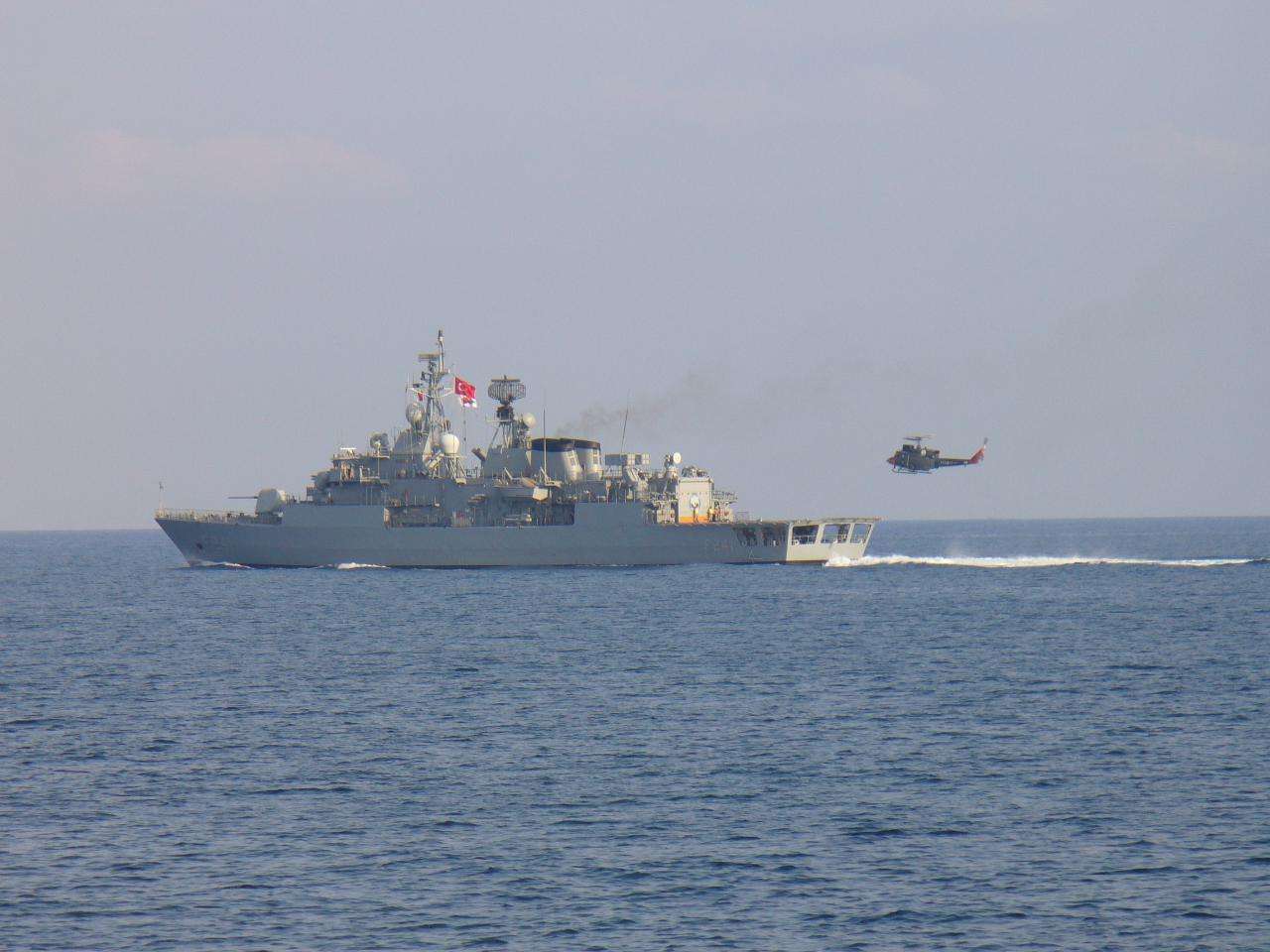 圖為土耳其海軍戰(zhàn)艦