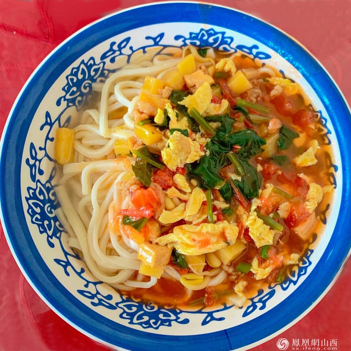 山西的西红柿鸡蛋手擀面