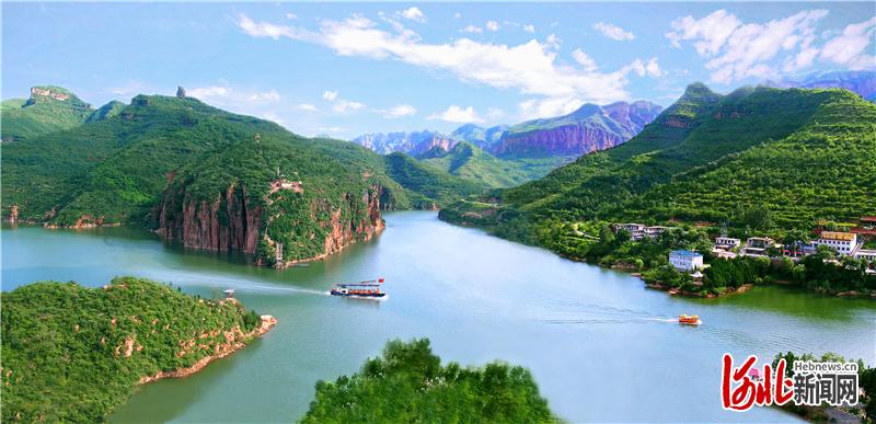 武安京娘湖景区一景。近年来，武安市大力改善生态环境，打造宜居宜业宜游城市。武安市委宣传部供图