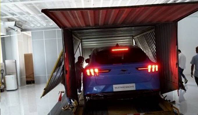 国产纯电动福特野马谍照曝光 或亮相北京车展-图3