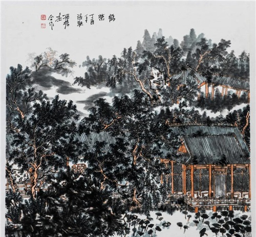 图3：保定画院笔下的鹤柴