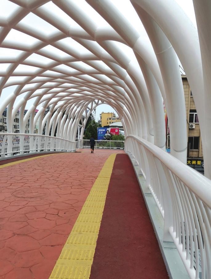 五分钟内一人桥上过 烟台"网红天桥"缘何受冷落?