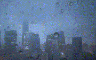 实拍：从傍晚到黑夜 别具一格的北京暴雨