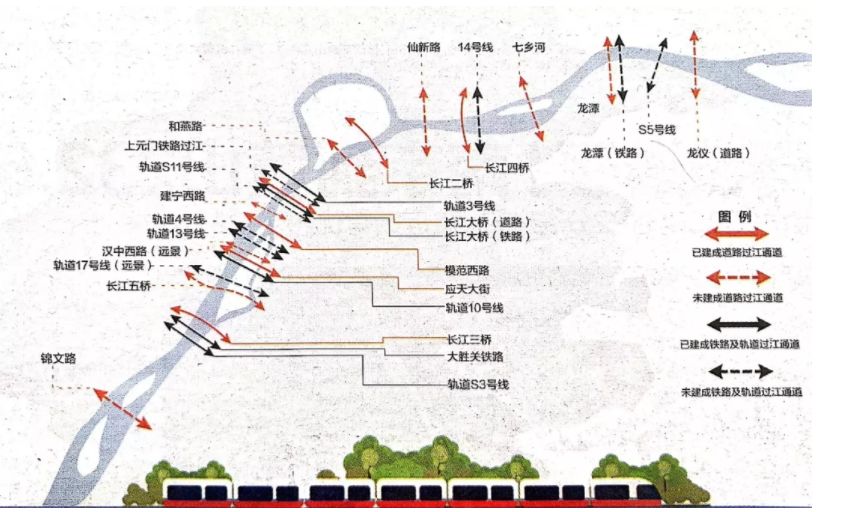 南京过江通道规划图图片