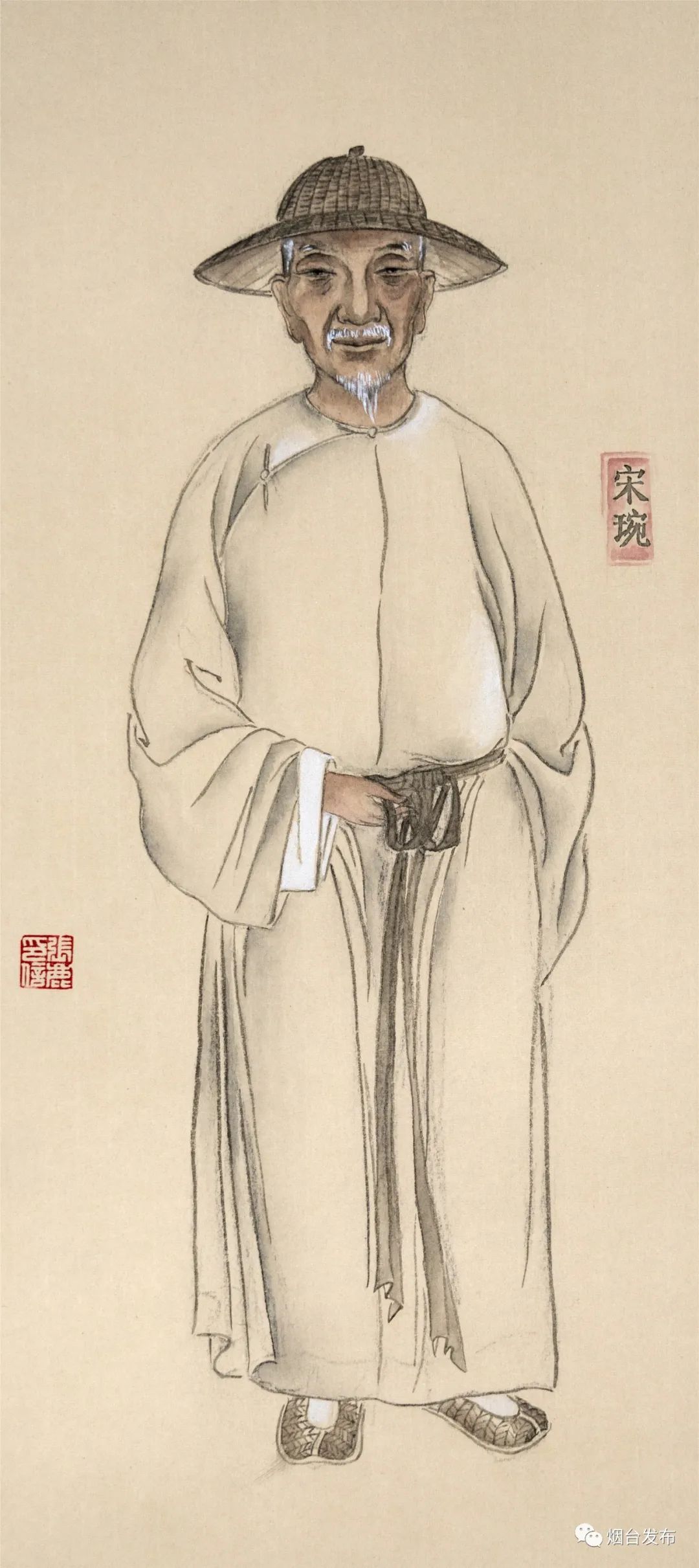 烟台十大历史人物的国画肖像来了请收藏