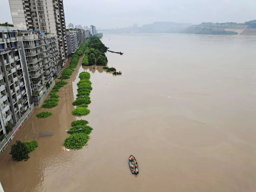 长江5号洪峰过境巴南最高水位19588米