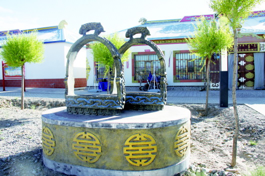 马镫子雕塑小品