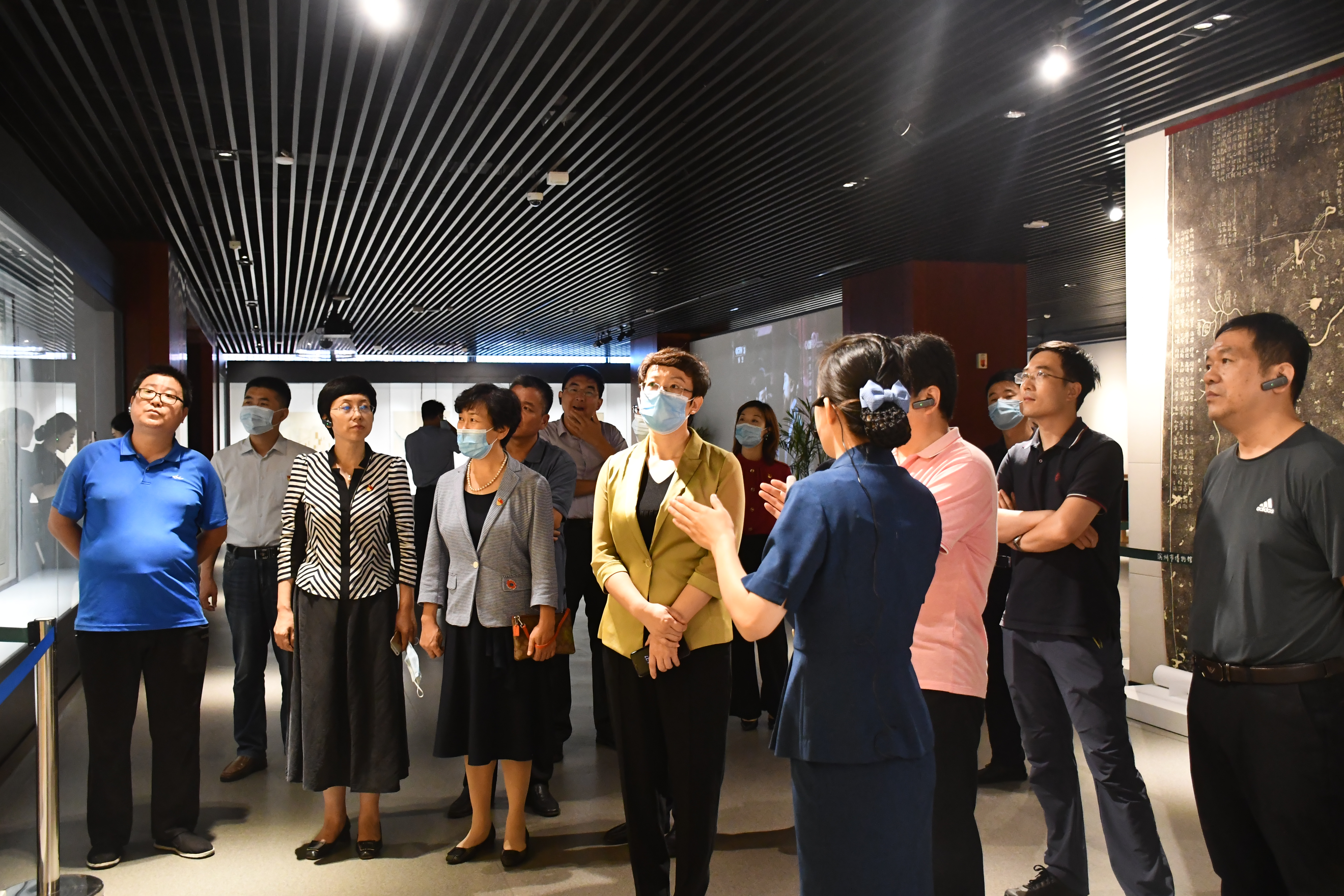 滨州市委宣传部领导到滨州市博物馆调研
