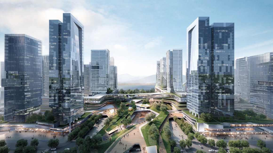 青岛海洋活力区 概念规划意向图