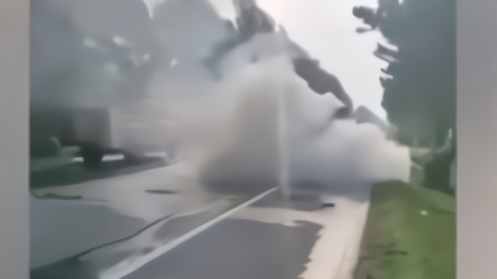 吉林松原一面包车和大货车相撞后起火，3人死亡（视频）