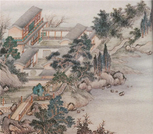 图1:咸丰九年莲池书院院长黄彭年夫人刘尹玉绘《蕊幢精舍》