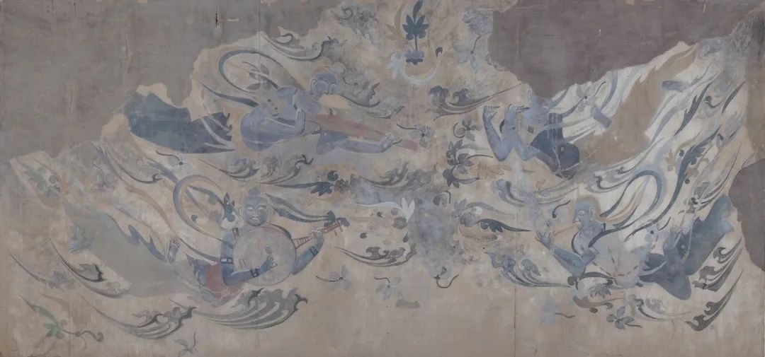 北周 第4窟刘俊琪临摹"薄肉塑"壁画是北周时期麦积山石窟独有的技艺