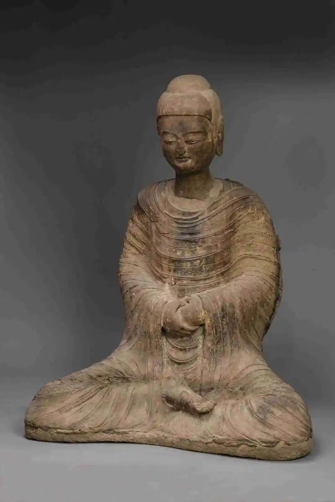 泥塑佛坐像 北周