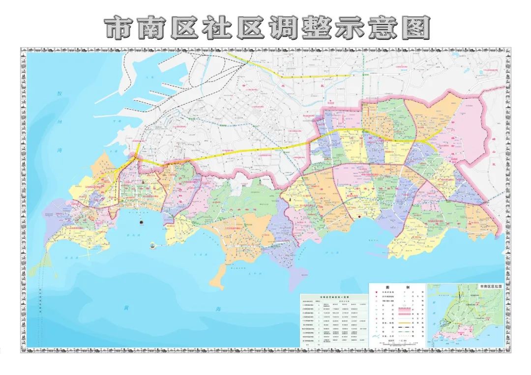 青岛市南区道路地图图片