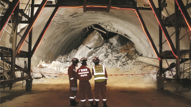 百色隧道塌方被困9人名单公布：最小24岁，暂未有人救出