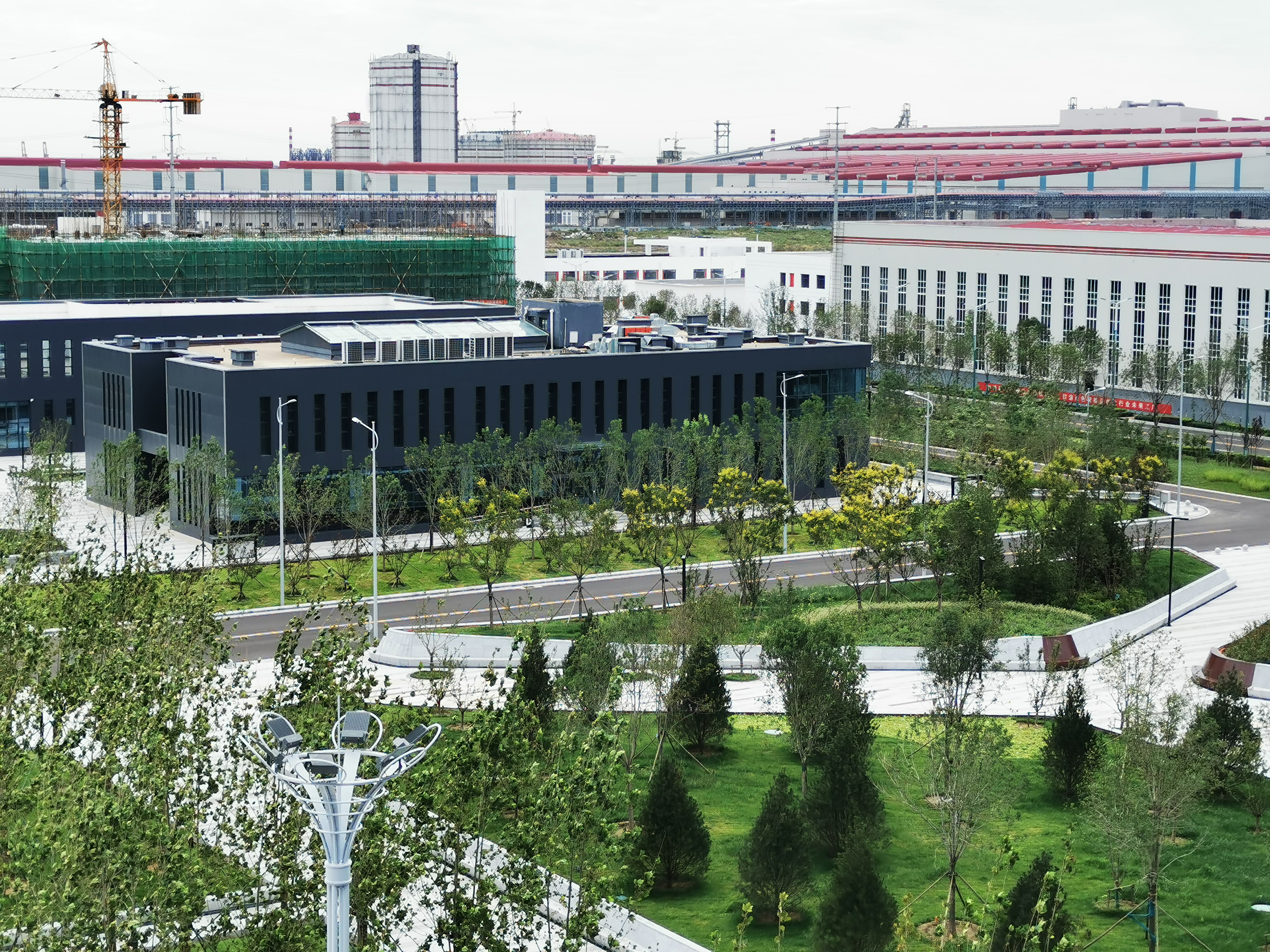 美丽的河钢唐钢新厂区一角