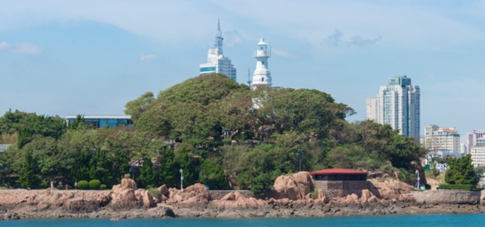 打卡小青岛公园 欣赏日出日落的秋季景色