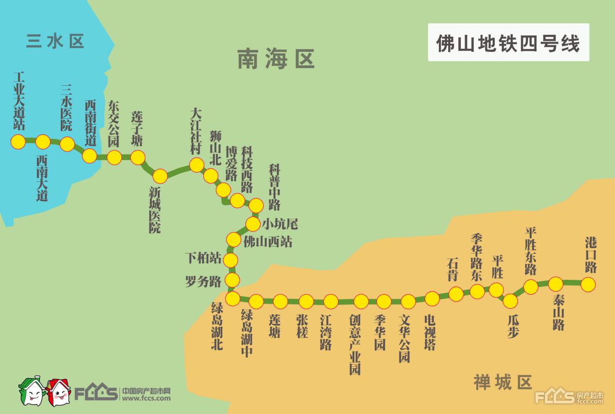 禅城红盘未来将强势汇聚三条地铁线