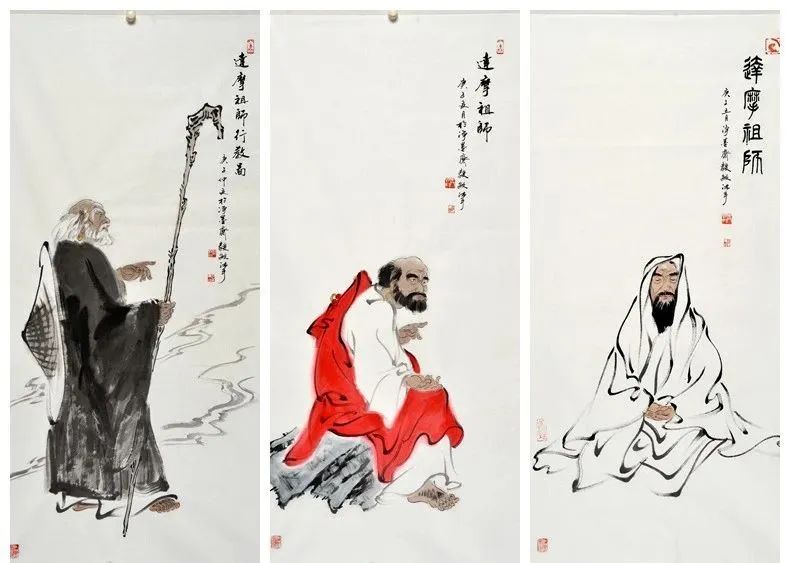 寻找108寺结缘108幅达摩祖师画像