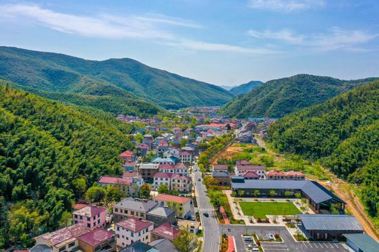 俯瞰煤山镇新川村.煤山镇提供