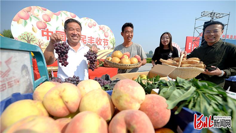 慶豐收迎小康河北邱縣農民漫畫傳遞豐收喜悅