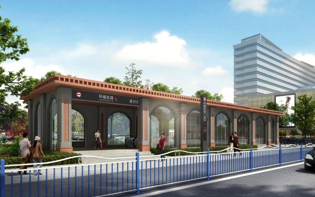南通地铁1号线各车站出入口效果图来了你喜欢哪个