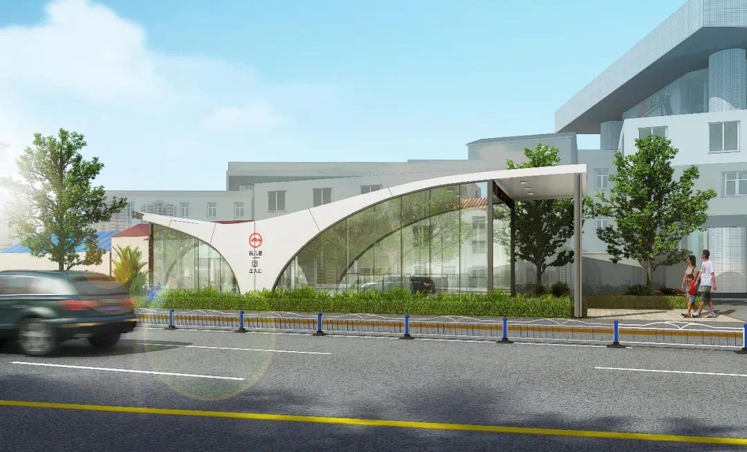 南通地铁1号线各车站出入口效果图来了你喜欢哪个