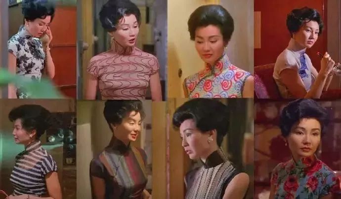 张曼玉在《花样年华》中换了20余件旗袍