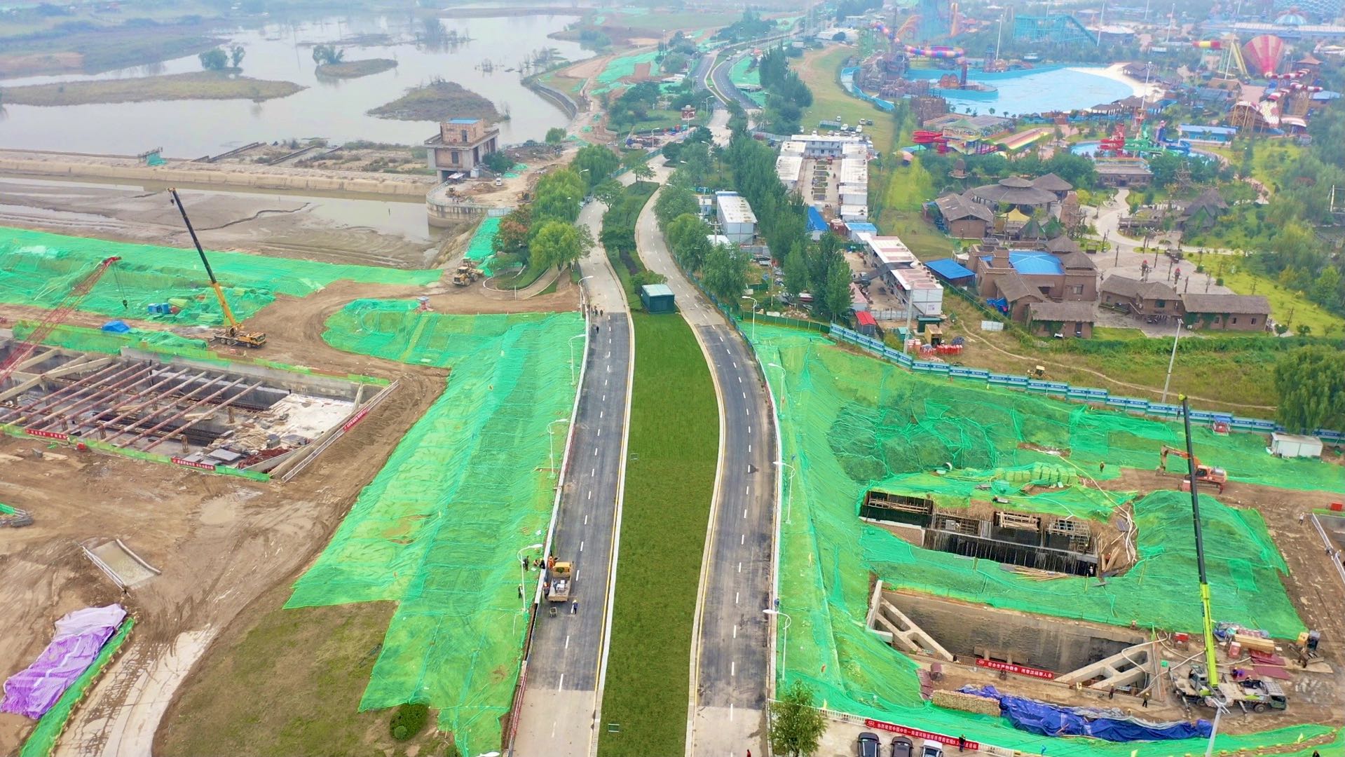 灞河东路（欧亚大道-北三环）顺利恢复通行