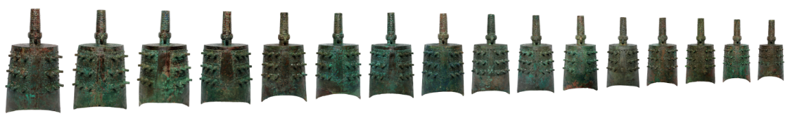 图为国家一级文物青铜甬钟(春秋)