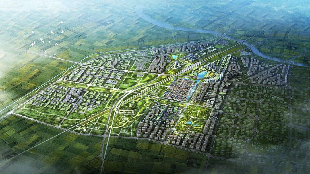 打造一个水绿织锦，古今辉映、高效复合的高铁智慧新城